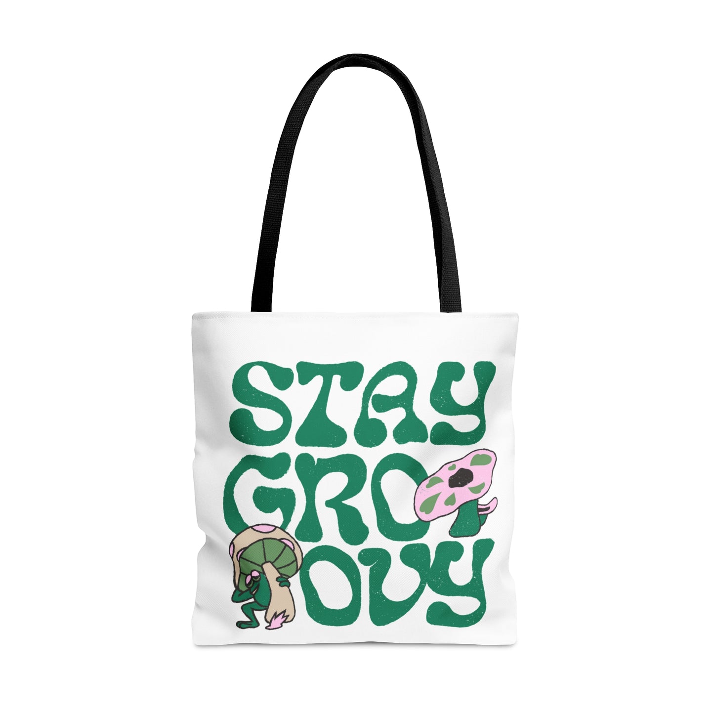 Stay Groovy Tote Bag/Art tote bag/ Hippie Nature tote bag/ Grocery Shopping bag/ Beach bag/ Carry-on travel bag/ Canvas tote