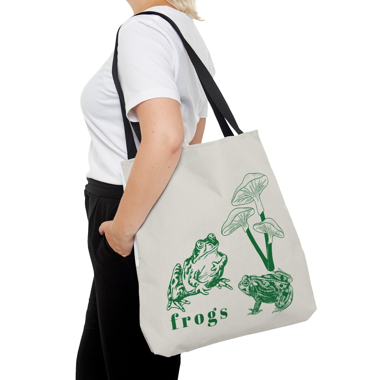 Frog Tote Bag/ Nature Bag/ Grocery Bag/ Nature Tote/ Book Tote Bag