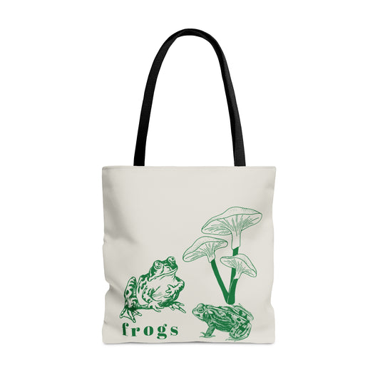 Frog Tote Bag/ Nature Bag/ Grocery Bag/ Nature Tote/ Book Tote Bag