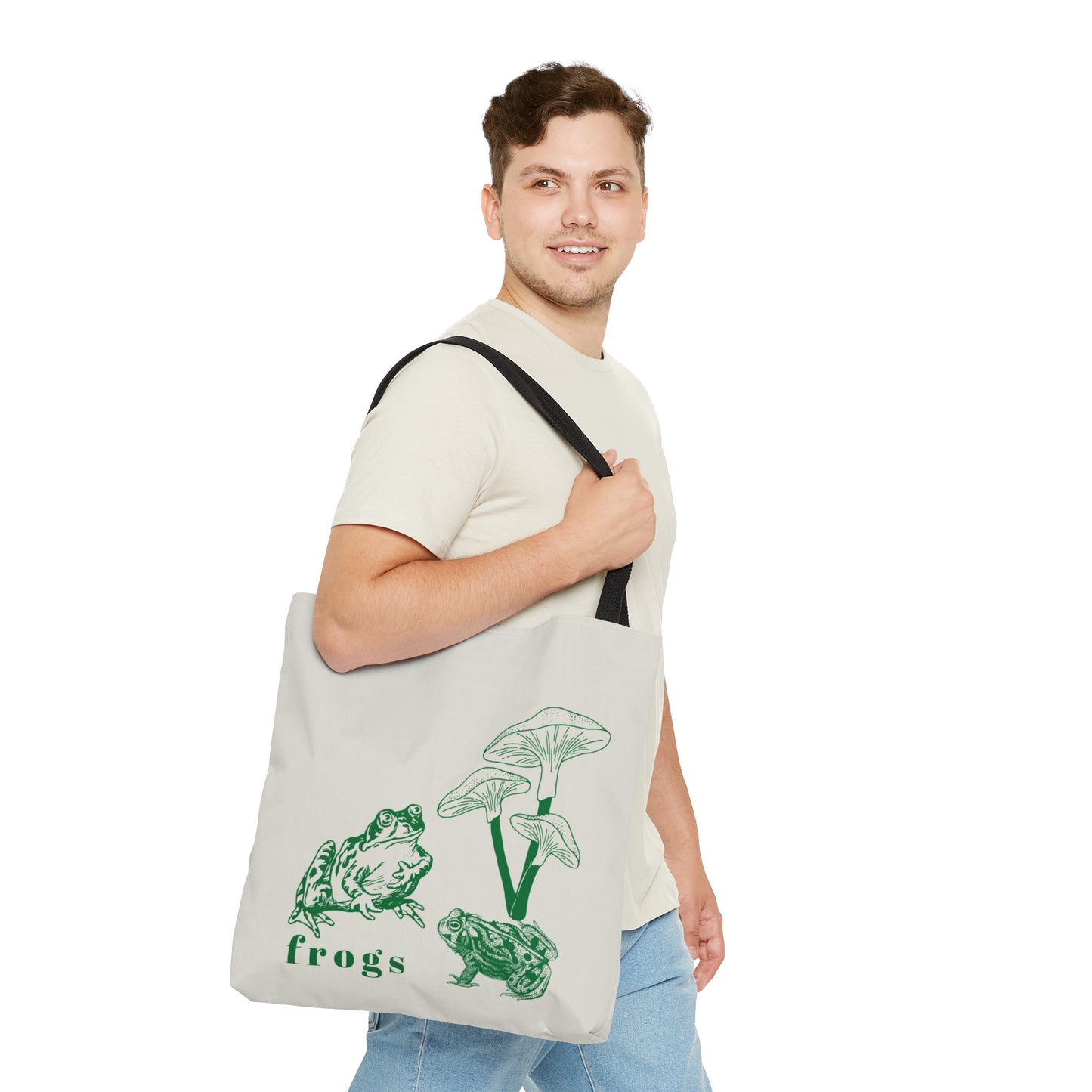 Frog Tote Bag/ Nature Bag/ Grocery Bag/ Nature Tote/ Book Tote Bag