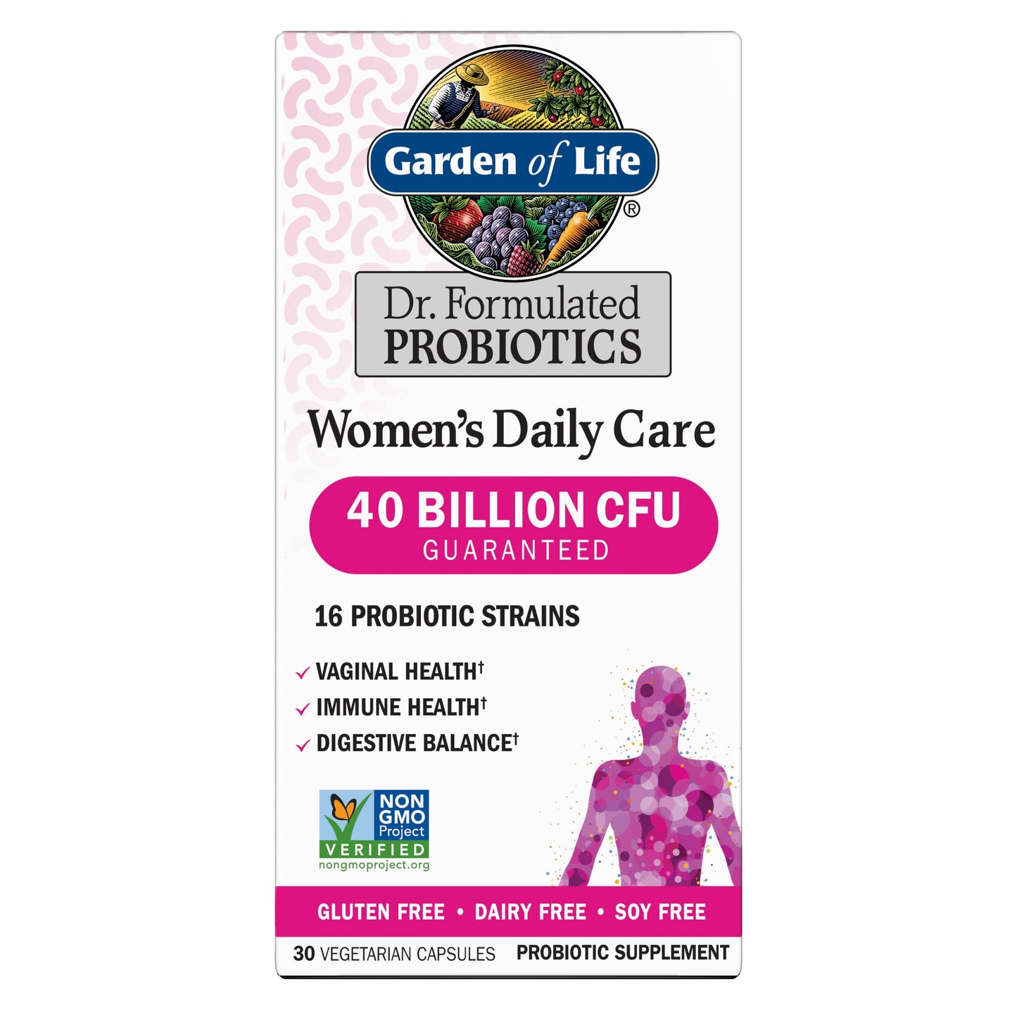 Women's Probiotic Capsules, 40 Billion CFU, 30 Count